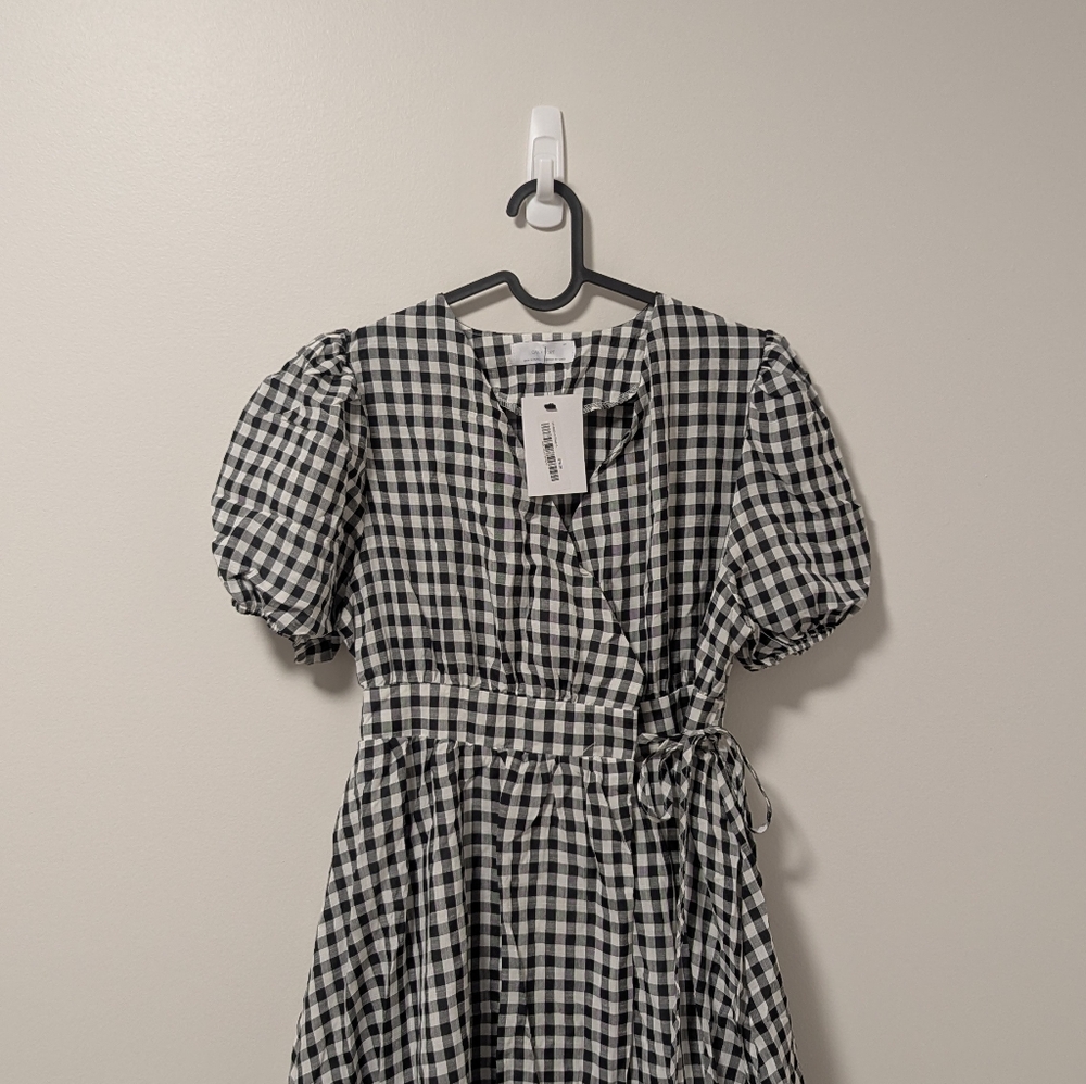 OAK + FORT Plaid Wrap Dress, NWTS - Picture 11 of 13